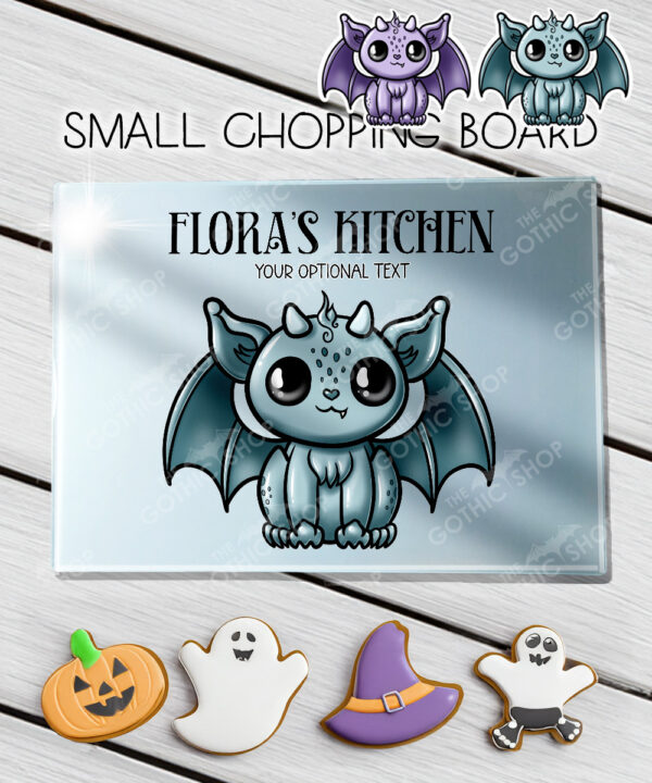18550 personalised kawaii gargoyle gothic chopping board 2