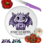 18551 personalised kawaii gargoyle gothic chopping board 3