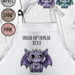 18552 personalised kawaii gargoyle gothic apron 1