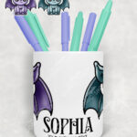 18555 personalised kawaii gargoyle gothic pen pot 2