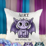 18557 personalised kawaii gargoyle gothic cushion 1