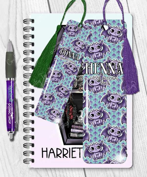 18558 personalised kawaii gargoyle gothic bookmark 2