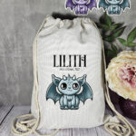 18560 personalised kawaii gargoyle gothic drawstring bag 1