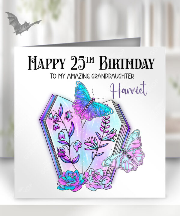18563 personalised coffin butterflies gothic card 1