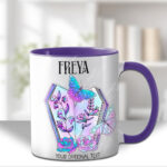 18564 personalised coffin butterflies gothic mug 1