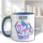 18564 personalised coffin butterflies gothic mug 2