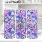 18570 personalised coffin butterflies gothic tumbler 1