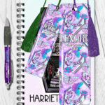 18573 personalised coffin book butterflies gothic bookmark 2
