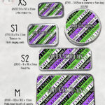i myself am strange & unusual stripes rectangular tin 3 size options with option to personalise