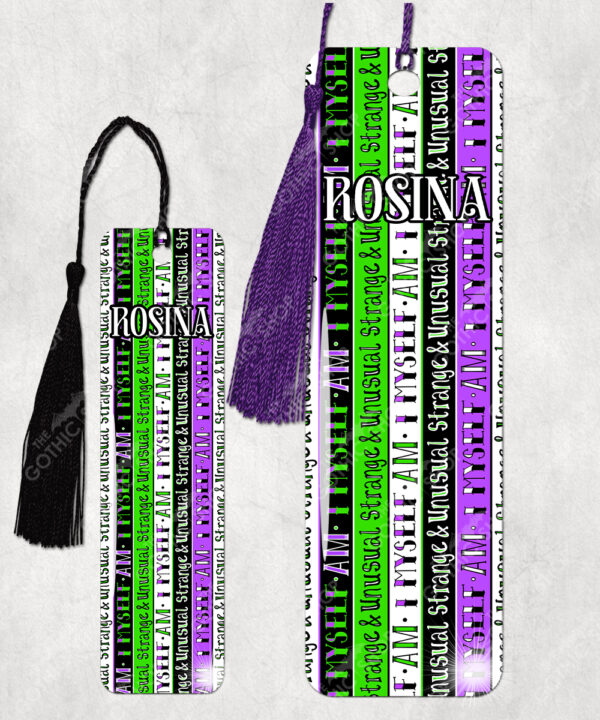 18584 personalised strange unusual gothic bookmark 2