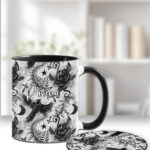 18595 personalised raven roses gothic mug 4