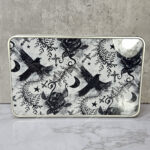 ravens & roses grey storage tin with option to personalise
