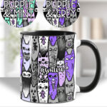 18600 personalised spooky cats gothic mug 1