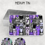 18604 personalised spooky cats gothic storage tin 1