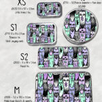 18604 personalised spooky cats gothic storage tin 3