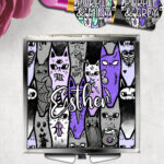 18607 personalised spooky cats gothic mirror 1