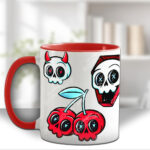 18624 skull cherries gothic mug gift 2