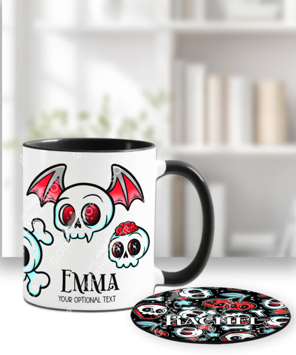 18624 skull cherries gothic mug gift 3