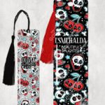 18628 skull cherries gothic bookmark 1