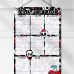 18631 skull cherries gothic weekly planner 1