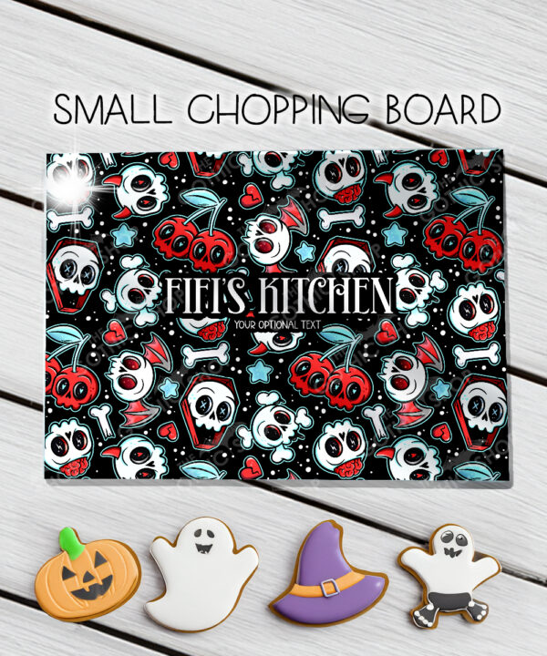 18633 skull cherries gothic chopping board 1