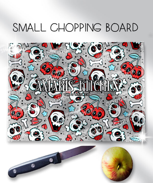 18633 skull cherries gothic chopping board 4