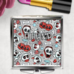 18636 skull cherries gothic mirror 3
