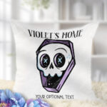 18638 skull coffin gothic cushion 2