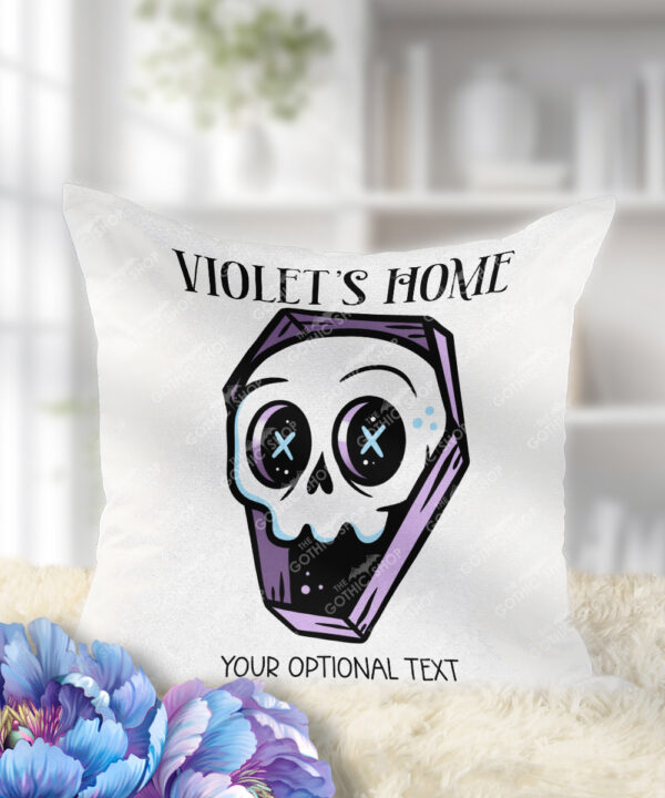 18638 skull coffin gothic cushion 2