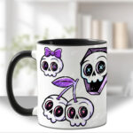 18640 skull cherries gothic mug gift 1