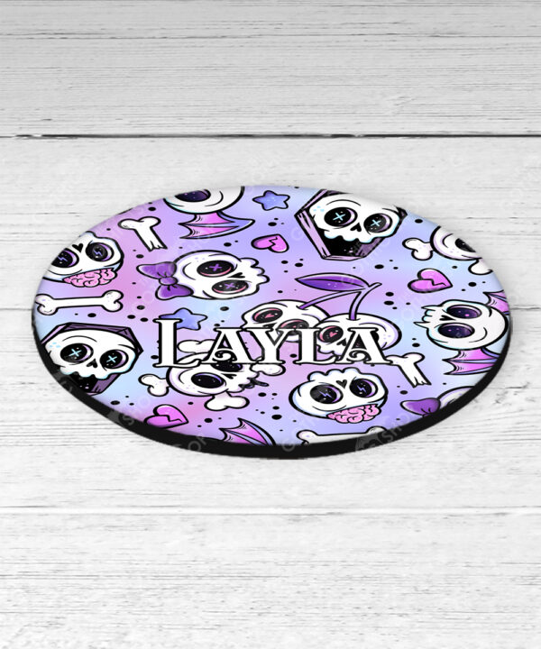 18641 skull cherries gothic coaster 2
