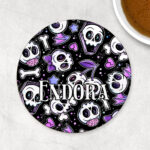 18641 skull cherries gothic coaster 4