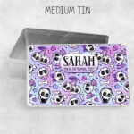 18644 personalised cherry skull purple storage tin 2