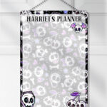 18646 personalised cherry skull purple planner 1