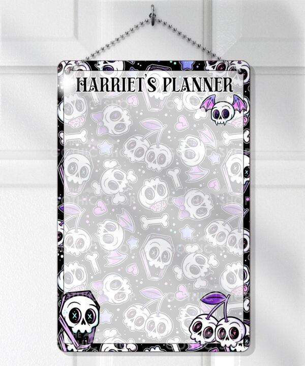 18646 personalised cherry skull purple planner 1