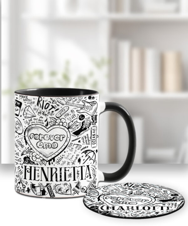 18654 personalised gothic emo mug coaster 3