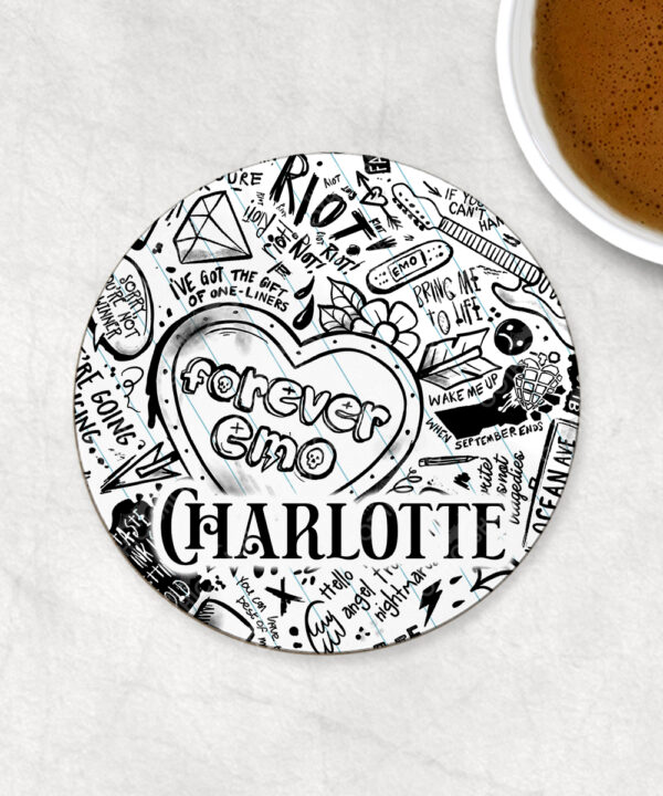 18655 personalised gothic emo coaster 1
