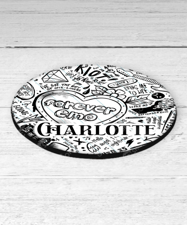 18655 personalised gothic emo coaster 2