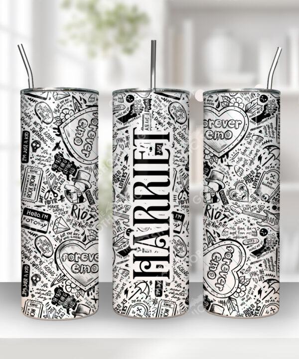 18656 personalised gothic emo tumbler 1