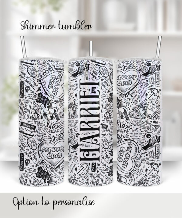 18656 personalised gothic emo tumbler 2