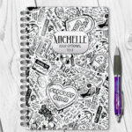 18658 personalised gothic emo a5 notebook 1