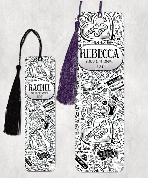 18660 personalised gothic emo bookmark 1
