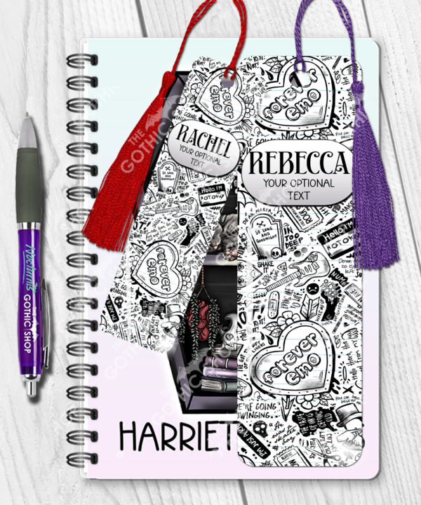 18660 personalised gothic emo bookmark 2