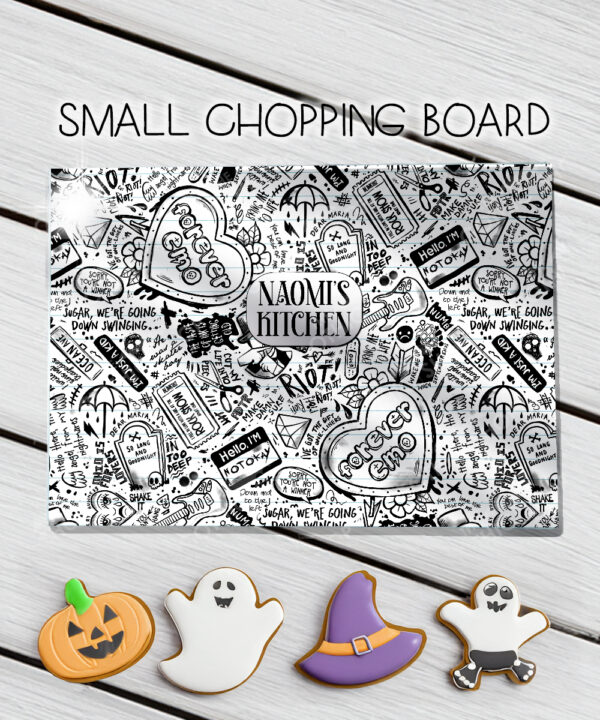 18663 personalised gothic emo chopping board 2
