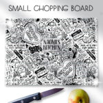 18663 personalised gothic emo chopping board 3