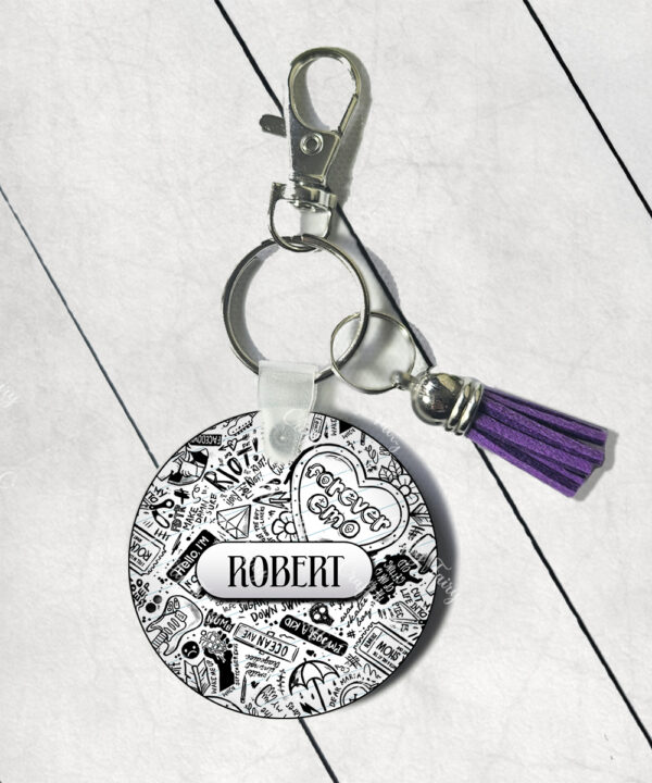 18665 personalised gothic emo keyring 1