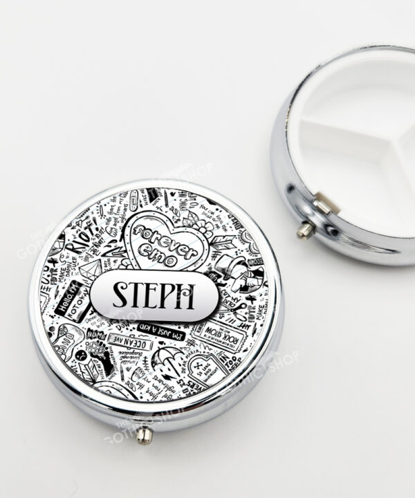 18668 personalised gothic emo pill box 2
