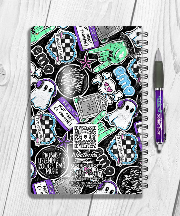 18672 personalised rock on emo notebook 2