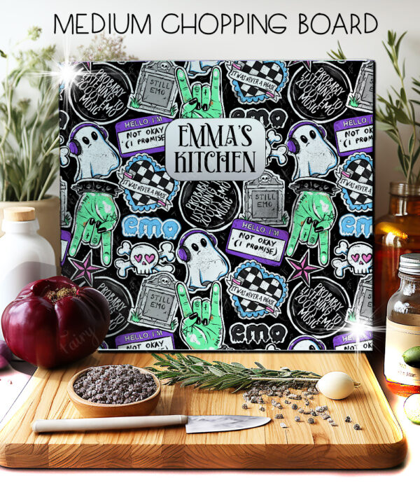 18677 personalised rock on emo chopping board 1