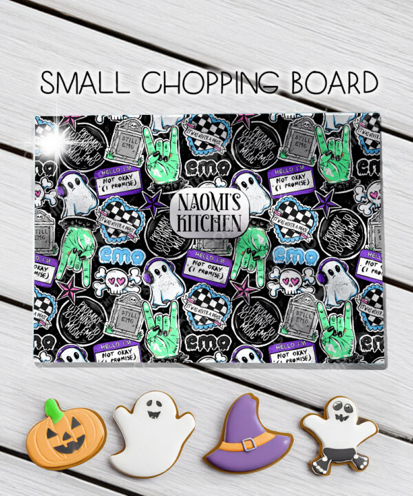 18677 personalised rock on emo chopping board 3